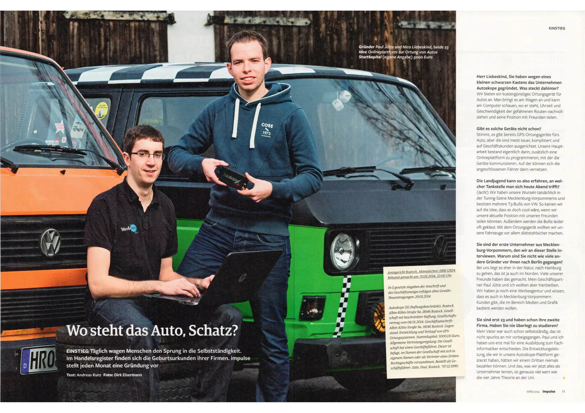 Impulse Magazin Fahzeugortung Autoskope Artikel