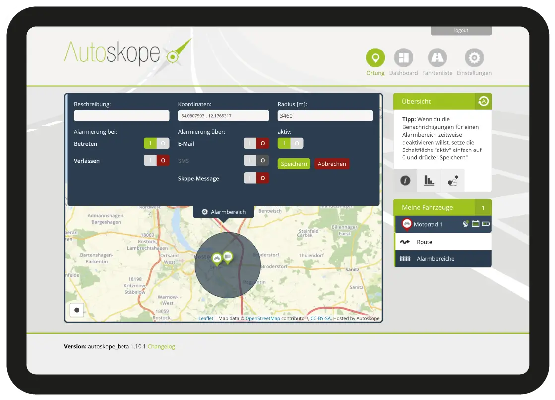 Alarmierung - Autoskope Portal - Motoskope